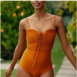 Juan de Dios Acordeon One Piece Swimsuit